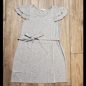 Loft Plus Heathered Gray Dress 16/18